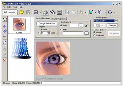 نرم افزار ساخت تصاویر انیمیشنی Animated GIF Producer 5.1