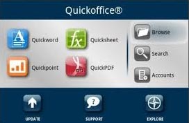 نرم افزار آفیس برای آندروید Quickoffice Pro v4.1.156