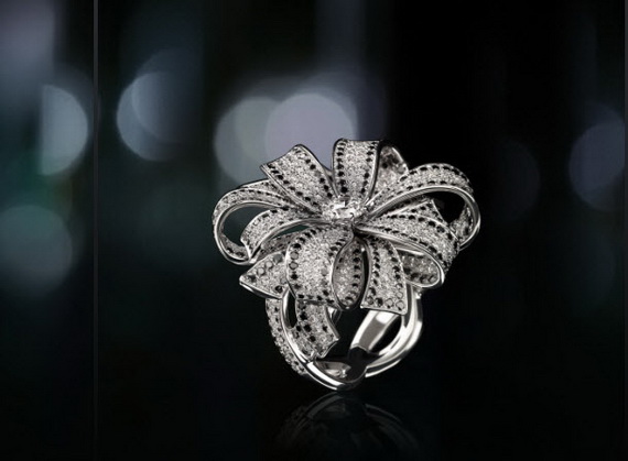 مدل انگشتر های الماس زنانه مارک Chanel