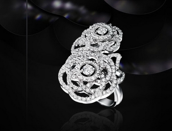 مدل انگشتر های الماس زنانه مارک Chanel